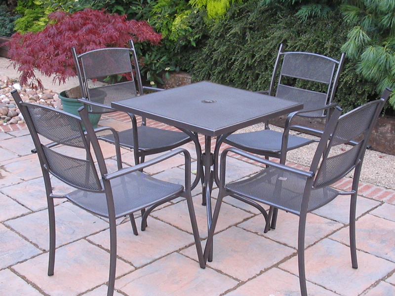 Flattened And Expanded Metal Grating, Expanded Metal Patio Furniture