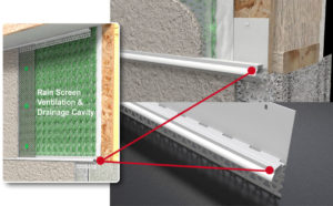 water resistive barrier, weather resistive barrier, amiflow mid-wall